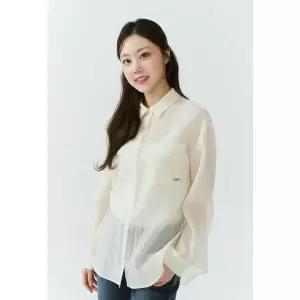 [잠뱅이](김해점)여) 스트라이프 시어서커 여성 스탠다드핏 셔츠 AQ1WWH252