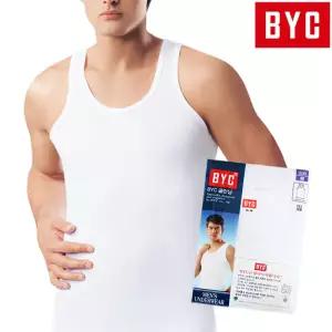 (제이지몰)BYC 순면 남성 민소매 백색 기본 런닝 1매
