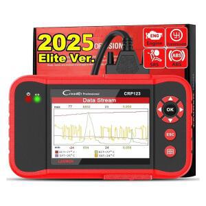 CRP123 OBD2 스캐너, 엔진 /ABS /SRS / 변속기 코드 리더 자동차 진단 스캔 도구, 전체 OBDII 모드 실시간 데이터 스트림 그래프, 평생 무료 업데이트 출시
