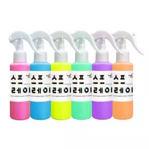 엄마표미술 스프레이물감 140ml 6색 세트 물감놀이