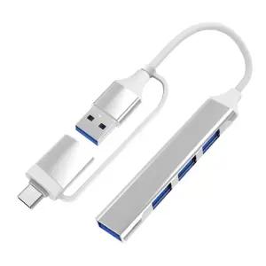 비즈 멀티 USB 허브 C타입 젠더 4포트 확장형 (BZ-C4U)/포트/확장/USB4/확장기/연결/무전원/노트북/포터
