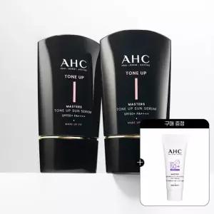 AHC 메이크업핏 마스터즈 톤업 선세럼 50ml 2개+(증정)워터풀 선크림 7ml 1개