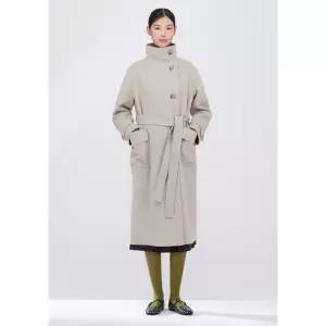[CC콜렉트](강남점)하이넥 핸드메이드 코트 C254MSG756