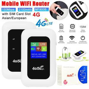 SIM 카드 슬롯 무선 라우터 휴대용 MiFi 모뎀 포켓 와이파이 핫 4G 150Mbps 2100mAh