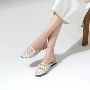 SOVO 폴링 스트링 스트랩 뮬 슬리퍼 1cm