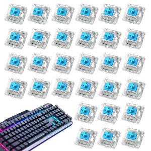 30Pcs diy 키보드 스위치 클리커 키 교체 기계식 용 3핀 촉각 축