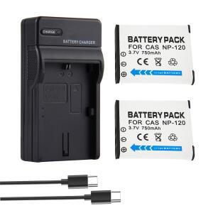 카시오 EX-S300 S200 ZS12 배터리 용 750mAh NP-120 카메라