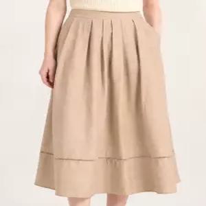 [레코브][레코브] 밑단 포인트 주름 롱 스커트(LC61D5SK518X)