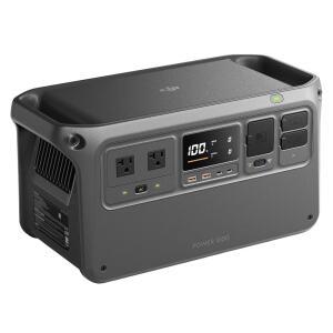 DJI 파워 1000 휴대용 발전소, 1024Wh LiFePO4 배터리, 2200W(피크 2600W) AC/140W USB-C 출력, 23db 울트라 사일런트, 가정용 백업, 캠핑용 태양광 발전기(태양열 패널 옵션)