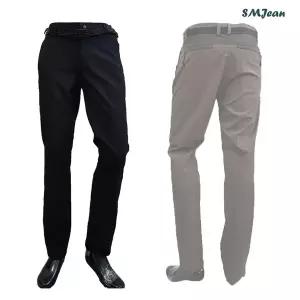 SMJ386s 남자 밴드 바지 일자 추리닝 스판 중년 남성 편한 바지 봄 여름