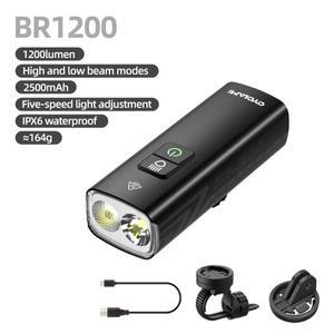 CYCLAMI 고휘도 다기능 자전거 조명도로 MTB 사이클링 세이프티 BR1200