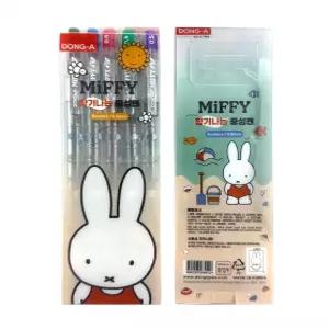 동아 홍당무 미피향기펜 0.5mm 5색세트 miffy 중성펜