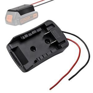 Black & Decker 18V 20V 리튬 이온 배터리 LB20 용 어댑터 변환기 14AWG 와이어가있는 DIY 전원 휠 커넥터