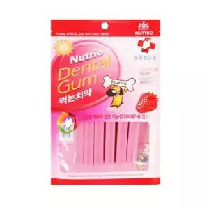 1+1 치아약한 노견 말랑 치석제거 딸기껌8p 치석껌 훈련보상 개과자 댕댕이양치 가성비