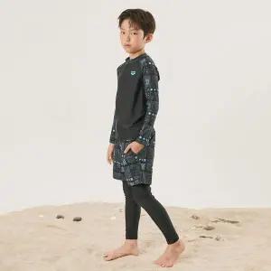 매장정품 아레나 ARENA KIDS 지오 아동 레저 집업 래쉬가드 세트 A4BB1BS04BLK 697087