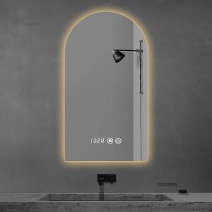 피규어 전시용 거울 스탠드스마트 LED 아치형 욕실 거울 벽걸이 조명 화장 (가정용/헤어 디자인