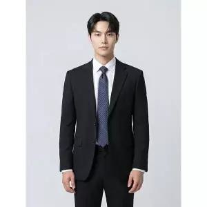 [하프클럽/BY파크랜드]블랙 모혼방 스트레치 수트셋업-A2SN2310398A_A2PS2310363A
