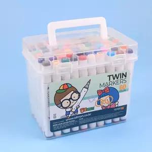 동인 탱글패밀리 트윈마커펜 60색마카 칼라마 컬러마 마펜 스케치마 애니메이션마 디자인마 렌더링마 용마