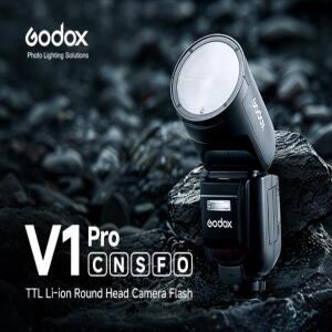 고독스 V1PRO C/N/S/F/O 이온 라운드 헤드 카메라 플래시 TTL HSS 무선 전송 스피드라이트 ( 캐논 후지 올