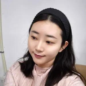 여성 스타일링 머리띠 와이드 심플 패브릭 헤어밴드