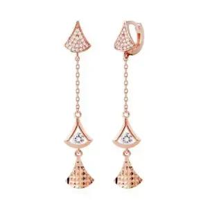 귀걸이선물 드롭 스퀘어 귀걸이 Gold pin 14K (RS117)