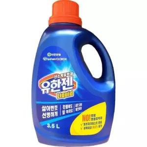 표백제 유한젠 찬물빨래 깨끗 선명 리퀴드 산소계표백제 3.5L
