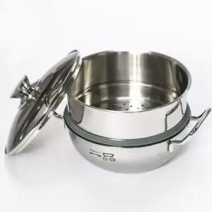 찜기냄비 키친아트 찜냄비 찜솥 IH 스텐 찜통 찜기 2단 20cm