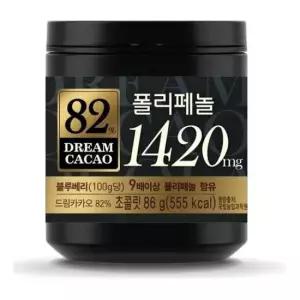 초코 롯데 드림카카오82% X (1박스) 86g 24개