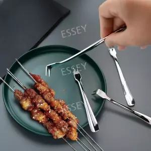 꼬치 4개세트 모양 갈퀴 스텐 과일 바베큐 포크