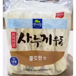 분식재료 사누끼우동면(면사랑 쫄깃한 230gx5)X8
