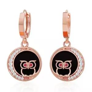 피어싱귀걸이 로즈골드 루나아울 귀걸이 (gold-pin) 14K RS413