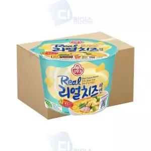컵라면 오뚜기 리얼치즈라면 큰컵 용기면 120g 24개