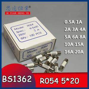 세라믹 퓨즈 5x20 RO54 100 A/1A/2A/3A/4A/5A/6A/8A/10A/13A/15A/16A 0.5 개/박스