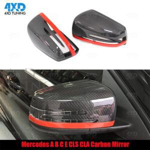 메르세데스 2007-19 W207 W176 CLS W218 GLA W246 W204 W221 W212 리얼 카본 파이버 사이드미러 커버 AMG