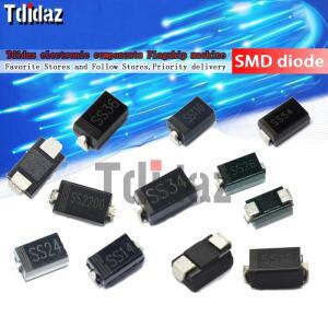 100PCS 정류기 다이오드 M1 M4 M7 SS12 SS110 US1M RS2M ES1D DO-214AC 숏 키