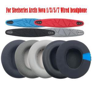 교체 패드 이어 상단 헤드 밴드 커버 쿠션 Arctis Nova Pro 유선 1/1X/1P/3/5/7/7X/7P 헤드폰과 호환 가능