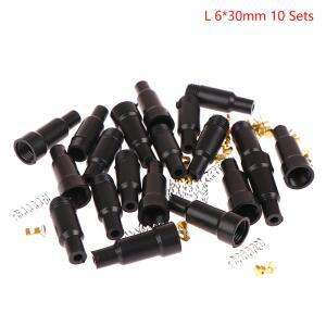 10 세트 5x20/6x30mm 유리관 퓨즈 홀더 나사   블로우 플라스틱 쉘 남성 여성 스프링 압착 단자 안전 소켓