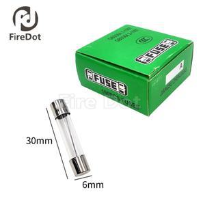 유리관 고속 블로우 퓨즈 F2AL 0.1A 4A 6A 7A 8A 250V 1 박스 당 100 개 6x30mm