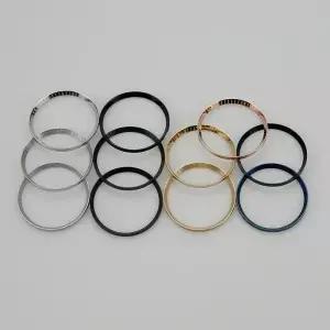 마커 SKX007 시계 챕터 링이 포함된 최고급 스테인레스 스틸