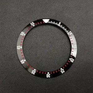 38mm 곡선 세라믹 베젤 인서트 링 SKX007 SRPD 서브 다이브 시계 케이스 NH35 무브먼트 부품 교체