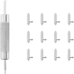YINETTECH 퀵 릴리스 스프링 바 10mm 스테인리스 스틸 시계 스트랩 핀 12PCS 직경 핏비트