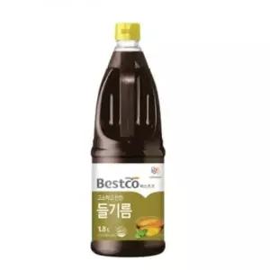 국산참기름 쿨샵 식당용 대용량 들기름 통참깨 참기름 1.8리터