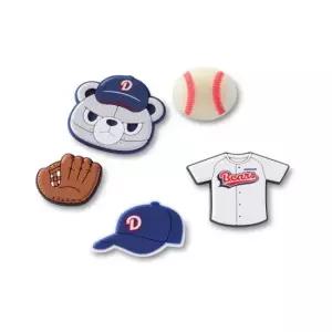 크록스 10019721 머리끈 반다나 KBO 두산 베어스 지비츠 참 5개 세트  6226692