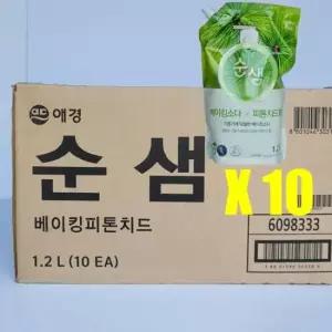 놀라운세정 애경 순샘 베이킹피톤치드 리필형 1.2L 10개(1box)