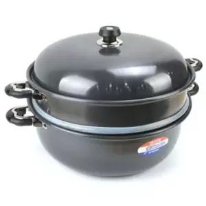 찜기냄비 경질 찜솥 찜냄비 찜통 감자 만두 찜기 물솥 2단 40호