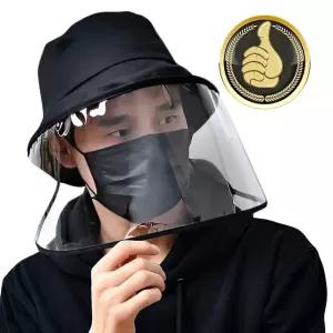 페이스쉴드 안면 보호구 투명 얼굴 마스크 벙거지모자 가림막 보안면 (WD01DE2)