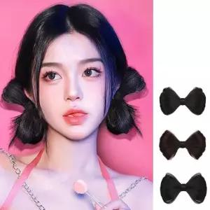 [룽스_64]페이크 머리 반다나 패션 리본 머리 예쁜 헤어핀