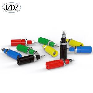 10pcs 4mm 바나나 소켓 바인딩 포스트 너트 플러그 잭 전기 커넥터 단자 DIY 부품 J.50006