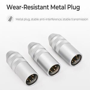 4핀 XLR 커넥터 남성 밸런스드 4.4mm 3.5 2.5mm 여성 헤드폰 어댑터 마이크