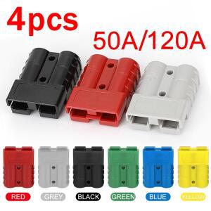 4pcs/2Pairs 앤더슨 플러그 커넥터 50A/120A 배터리 충전 고전류